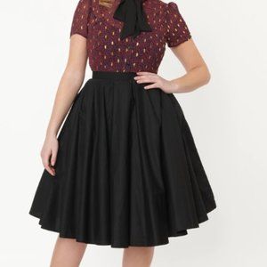 Modcloth Black Swing Skirt